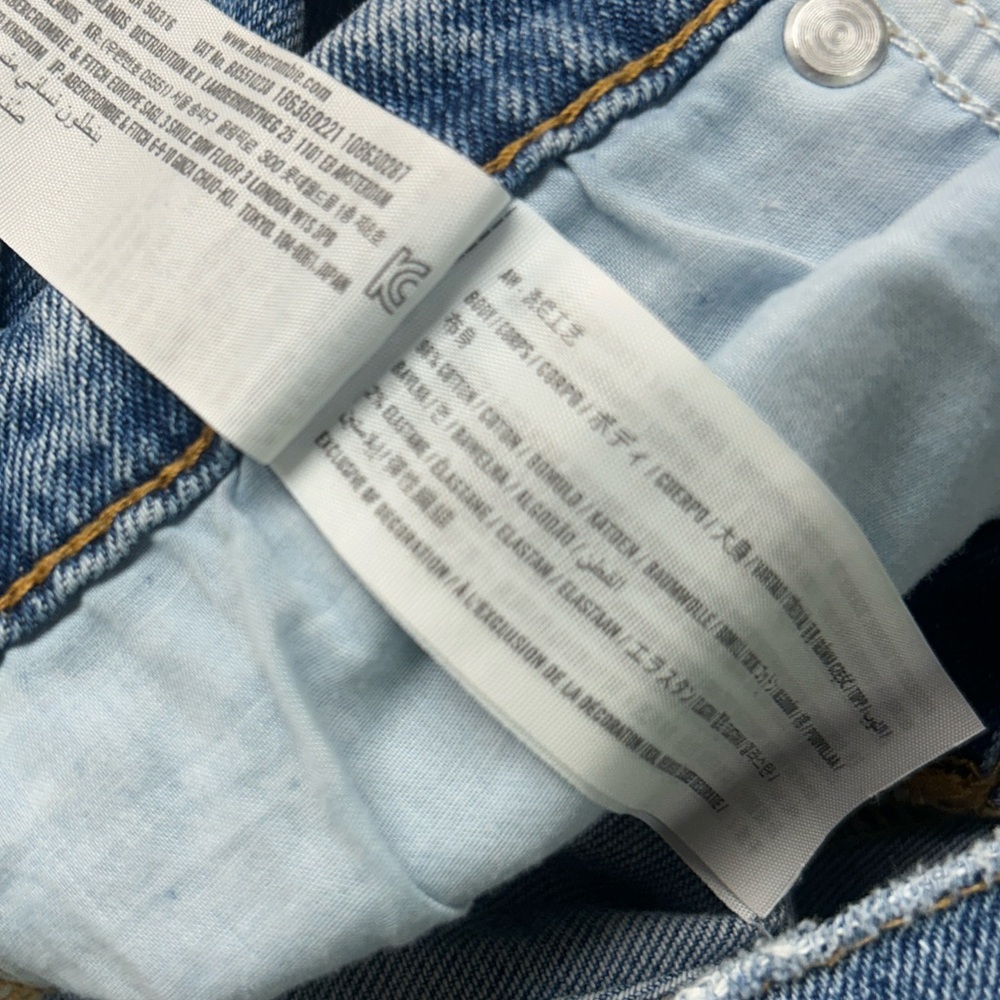 Abercrombie & Fitch The Ankle Straight Ultra High Rise Jeans Curve Love - Picture 6 of 6